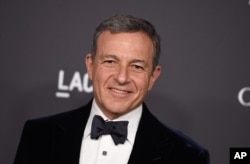 FILE - Disney's Bob Iger is pictured in October 2016 at a Los Angeles gala.
