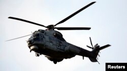 A Turkish Air Force AS-532AL Cougar helicopter takes off from Incirlik airbase in the southern city of Adana, Turkey, July 27, 2015.