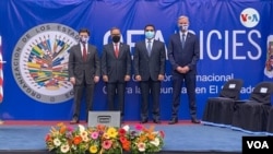 El Enviado Especial del Departamento de Estado Ricardo Zúñiga, y el encargado de negocios de la Embajada de EE.UU, Brendan O’Brien, se reunieron este miércoles 7 de abril con el Embajador Ronalth Iván Ochaeta, comisionado de la CICIES.