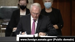 Kristofer Hil, kandidat za ambasadora u Srbiji, tokom izlaganja u Odboru za spoljne poslove Senata (Foto: Senate Foreign Relations Committee)