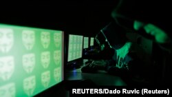 有关网络黑客行动的图片说明。