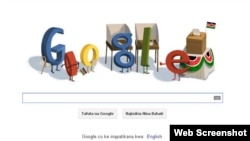 Screenshot of today's Google Doodle for Google Kenya