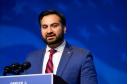 The Biden administration's appointee for deputy national climate adviser, Ali Zaidi, speaks at The Queen Theater in Wilmington Del., Dec. 19, 2020.