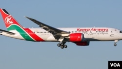 Ndege ya shirika la Kenya Airways safarini
