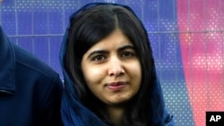 FILE - Malala Yousafzai, Pakistani Nobel Peace Prize winner, appears at the Cricket World Cup opening party along The Mall in London, on May 29, 2019. Yousafzai announced Monday that she has partnered with Apple TV Plus in an exclusive, multi-year…