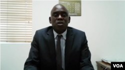 Guichard Doré, special representative for President Jovenel Moïse, talks to VOA Creole in Port au Prince, Haiti, June 5, 2019. (F. Lisené/VOA)