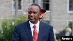 Kenya's President Uhuru Kenyatta in Nairobi, April 16, 2013.