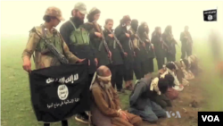 د مخالفینو سرونه وهل او یا یې په زوره په چاؤدیدونکو موادو کښېنول ځان ته دولت اسلامي ویونکي د دی ‌ډلي پیژندګلو جوړه شوي ده