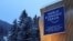 FILE - The World Economic Forum logout is seen in Davos, Switzerland, Jan. 19, 2024.