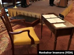 Daniel Rozenblumning elchilik qasamyodiga bag'ishlangan tadbir, AQSh Davlat departamenti, Vashington, 9-may, 2019