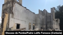 ARQUIVO: Paróquia destruida, Mocímboa da Praia, Cabo Delgado, Moçambique