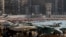 Hundreds of beachgoers gather along Alexandria’s coast. The summer heat typically peaks in the city between June and August, but local residents and experts say this year’s season started earlier and is lingering longer. Alexandria, Egypt, Sept. 20, 2024.