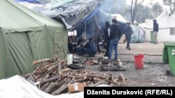 Bosnia and Herzegovina - Migrants at the Vucjak Reception Camp near Bihac. 10. October 2019.