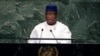  In this Thursday, Sept. 27, 2018 file photo, Sierra Leone President Julius Maada Bio addresses the 73rd session of the United Nations General Assembly, at U.N. headquarters.