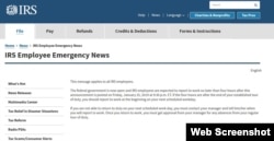 Message to Internal Revenue Service employees regarding the end of the partial government shutdown.