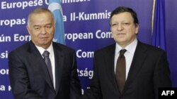 Prezident Islom Karimov Yevropa Komissiyasi raisi Joze Manuel Barroso bilan, Bryussel, 24 yanvar, 2011