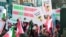 People rally to support recent anti-government protests in Iran, in Toronto, Canada, Nov. 24, 2019. B’nai Brith Canada, a Canadian Jewish human rights group, joined the Council of Iranian Canadians in organizing the rally. (Jigar Patel, VOA Persian)