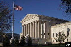 FILE - The U.S. Supreme Court building is seen in Washington, April 4, 2017.