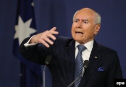 资料照：澳大利亚前总理约翰·霍华德(John Howard)