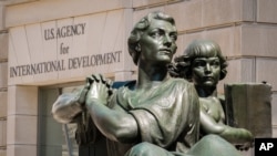 Седиштето на Американската агенција за меѓународен развој (УСАИД) во Вашингтон на први април, 2014 година