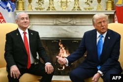 2025年2月4日，美国总统特朗普与以色列总理内塔尼亚胡在白宫举行会晤。