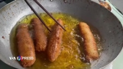 Nghề bán bánh chuối chiên ở Long An