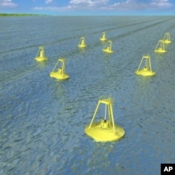 Ocean Power Technologies' rendering of wave energy park