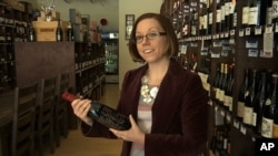 Amelia Beesley, 31, general manager of a boutique fine wine shop in Johns Creek, Ga., is photographed March 24, 2017. The Democrat from suburban Atlanta says the showdown on Capitol Hill over the American Health Care Act shows President Donald Trump isn't able to follow through on his campaign promise to reform health care.