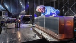 This photo shows testing of the European Southern Observatory's ESPRESSO spectrograph instrument. ESPRESSO is attached to the observatory's Very Large Telescope, which mapped information about the exoplanet WASP-76b.ESPRESSO is pictured undergoing testing