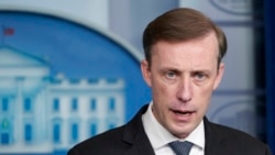 White House national security adviser Jake Sullivan speaks during the daily briefing at the White House in Washington, Oct. 26, 2021.