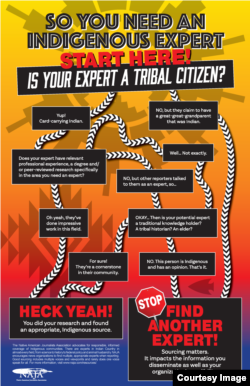 Native American Journalists Association guide to authentic sourcing when reporting on Native American news and issues.