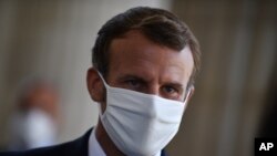 French President Emmanuel Macron in Paris on Sept. 5, 2020.