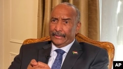 FILE - Sudan's General Abdel-Fattah al-Burhan answers questions during an interview, on Sept. 22, 2022, in New York. On May 29, 2024, he spoke with U.S. Secretary of State Antony Blinken about the need to end the war in Sudan.