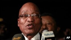 South Africa's President Jacob Zuma (April 2011 file photo).