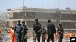 Nurses attend a ceremony marking International Nurses Day, at Tongji Hospital in Wuhan, in China's central Hubei province.