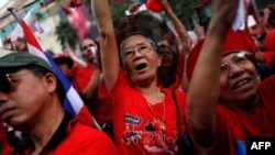 Cuộc biểu tình chống chính phủ của "phe Áo Ðỏ" tại thủ đô Bangkok, Thái Lan (ảnh tư liệu ngày 19 tháng 12, 2010) 