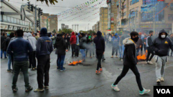 تصویری از اعتراضات مردم در ایران 