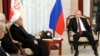Президент Росії Володимир Путін і його іранський колега Хассан Роугані, 13 вересня 2013 р.