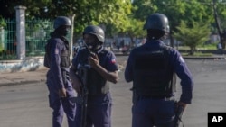 FILE - Security forces are deployed in an area in Port-au-Prince, Haiti, Oct. 17, 2021.