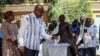 Prime Minister of Chad Saleh Kebzabo casts his vote at a polling station during the constitutional referendum in N'Djamena, on Dec. 17, 2023.