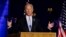 Democratic 2020 U.S. presidential nominee Joe Biden speaks at his election rally in Wilmington