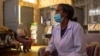 Mihira Redae, a social worker at Ayder Referral Hospital, helps the rape victims to seek treatment for wounds, diseases and psychological trauma, in Mekelle, Ethiopia, June 8, 2021 (Yan Boechat/VOA) 