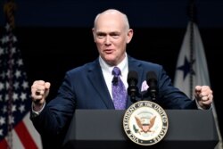 United Launch Alliance Chief Executive Officer Tory Bruno speaks at the SATELLITE Conference and Exhibition in Washington, May 6, 2019.