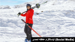 عاطفه احمدی، عضو تیم ملی اسکی ایران