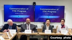 美台官员2022年10月13日在“科技贸易及投资合作”架构下交流成果。（台湾经济部提供）