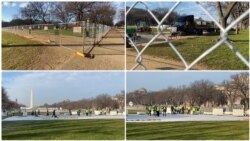 Pripreme za ceremoniju inauguracije u blizini spomenika Džordžu Vašingtonu