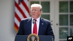 Donald Trump, la Maison Blanche, Washington, le 1er juin 2017