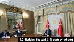 Cumhurbaşkanı Erdoğan bilgilendirme toplantısına katılarak bir konuşma yaptı.