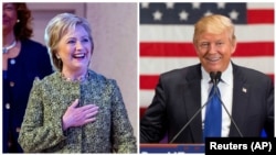 Democratic presidential candidate Hillary Clinton, left, and Republican presidential candidate Donald Trump.