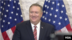 Menteri Luar Negeri AS Mike Pompeo di Miami, 23 Januari 2020. 